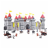 Große Ritterburg mit Spielfiguren