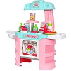 Puppen-Pflegecenter für Puppenmuttis rosa/weiss