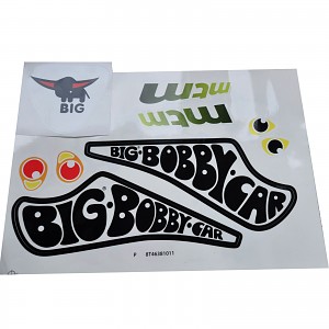 BIG - Bobby Car Aufkleber Racer Sticker Aufklebersatz Bobbycar Classic Racing MTM