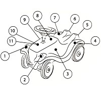 BIG - 56127 Aufkleber Polizei 2