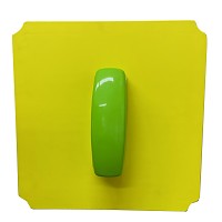 Moveandstic Platte 40x40cm gelb mit Telefon apfelgrün