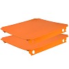 Moveandstic 2er Set Platte 40x40cm orange