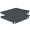 Moveandstic 2er Set Platte 40x40cm titangrau