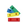 Moveandstic 4er Set Rohr 15 cm, grün, blau, gelb, rot 