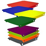 Platten Farbauswahl der Farbe in grÃÂÃÂÃÂün blau rot gelb apfelgrÃÂÃÂÃÂün orange magenta oder titangrau