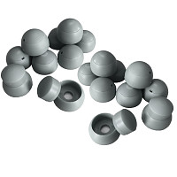 20er Set Abdeckkappen 8-10mm grau