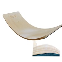 Balanceboard 80x30, bis 150 kg belastbar mit Fingerschutz, Filzbelag türkis