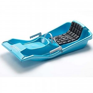 EKO Bob-Classic 80 Lenkschlitten Bob Rodel Snow Lenkbob Skibob perlblau