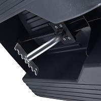Bremskralle unter dem Schlitten