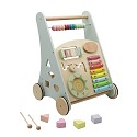 Baby Walker mit Xylophon, Lauflerner mit Motorikspielzeug, pastell grün