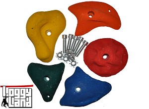 Klettersteine groß farbig sortiert, 5er Set