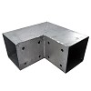 Holzverbinder, Eckverbinder, Pfostenverbinder für 2 x Kantholzbalken 70 x 70 mm
