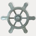 Piratenlenkrad grau für Spielschiff, Kletterturm & Co. die Spielturmzubehör für jeden Käptn