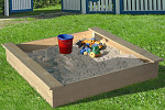 Sandkasten mit Abdeckhaube - 180x180cm