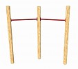LoggyLand Spielplatz Set GYM II - Reck Turnreck Reckstange