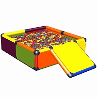 Minka und Fred - Tiffi Ballpool oder Sandkasten mit Rampe (ohne Bälle)