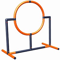 Move and Stic Agility Hundespringring 35 cm Orange/Titangrau  1