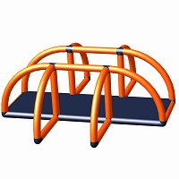 Minka und Fred - Hundeparcours ARI Orange/Titangrau