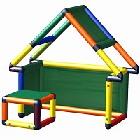 Move and stic Spielhaus und Motoriktrainer Costa Multicolor
