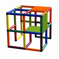 Move and stic Klettergerüst und Motoriktrainer Laura Multicolor
