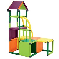 Move and stic Kletterturm Cara Multicolor apfelgrün-grün-gelb-orange-magenta  1