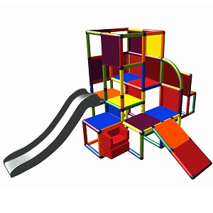 Moveandstic Josefine - großer Kletterturm mit 2 Rutschen und Treppe Moveandstic Josefine - großer Kletterturm mit 2 Rutschen und Treppe