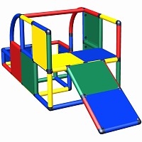 Move and stic LIV Klettergerüst mit Rutsche für Kinder Kletterturm bunt 