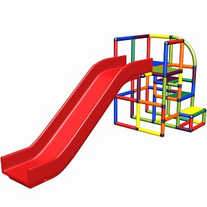 Move and Stic Kletterturm CARO mit Rutsche Multicolor