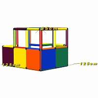 Move and Stic Spiel-& Kletterturm LUNA - Spielecke Luna - multicolor 2