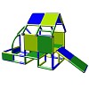 Moveandstic Spielhaus Kleinkind Baukasten Kletterturm mit Babyrutsche grün 1