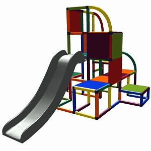Moveandstic - Kletterturm Helge multicolor 7 Farben