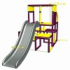 Move and stic Kletterturm mit Rutsche Tim Magenta/Gelb 2