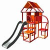 Moveandstic - Lina Spielturm mit Rutsche orange-rot