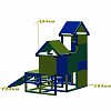 Moveandstic Kletterturm Luise in der Farbkombination blau-grÃ¼n-apfelgrÃ¼n 2