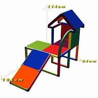 Move and stic Mila - mein kleines Haus mit Schräge multicolor