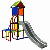 Moveandstic Toni Kletterturm mit Rutsche und Dach multicolor