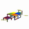 Moveandstic Kleinkind-Sitzgruppe Vanny Tisch, Stuhl und Hocker multicolor 2