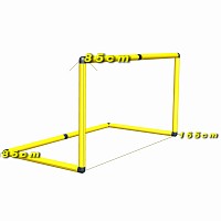 Move and Stic - Fußball- und Hockeytor Gelb 3