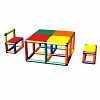 Moveandstic Elias Sitzgruppe mit Tisch und 2 Stühlen multicolor