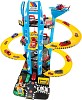 Molto Parkhaus mit 4 Spielebenen und 4 Autos und ein Hubschrauber 1