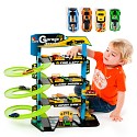Molto Parkgarage mit 4 Spielebenen und 4 Autos