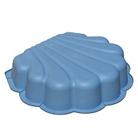 Wasser und Sandmuschel pastell grün mit Sternen-Unterseite Sand- & und Wassermuschel pastell blau Sterne 1