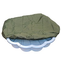 Sand- & und Wassermuschel pastell blau Sterne incl. Sandkastenabdeckung 1