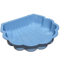 Sand- & und Wassermuschel pastell blau Sterne
