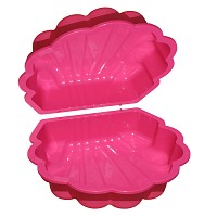 Sand- & und Wassermuschel 2-tlg. pink Sterne