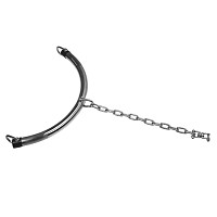 Schaukelachse Schaukelbügel Schaukelaufhängung aus Edelstahl inkl. Kette und Drehwirbel 2