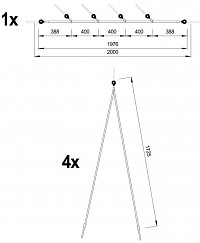 Hangelnetz-Brücke Details