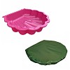 Sand- & und Wassermuschel PINK incl. Sandkastenabdeckung