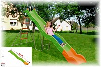 Loggyland - Wellenrutsche mit Leiter 3.80m lang