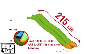 Anbaurutsche Wellenrutsche 2,15m